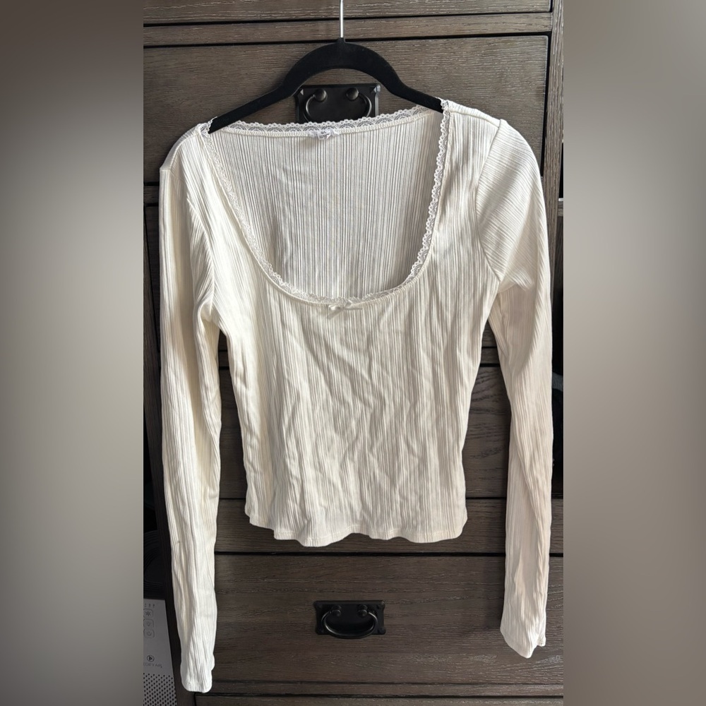 Garage Women’s Long Sleeve Square Neck Top
